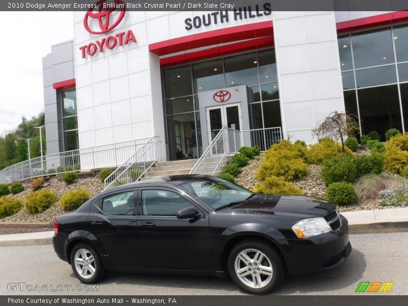 Brilliant Black Crystal Pearl / Dark Slate Gray 2010 Dodge Avenger Express