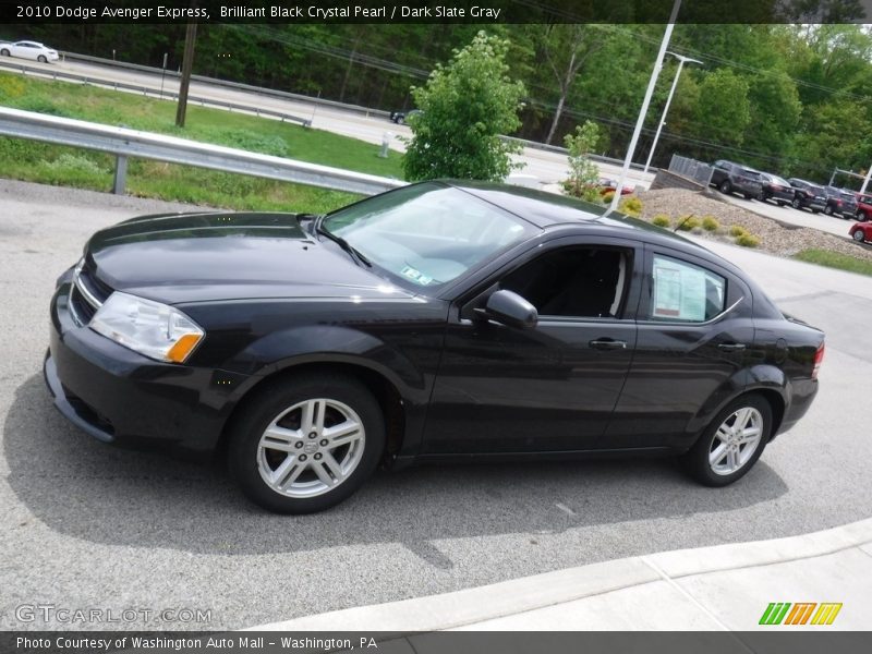 Brilliant Black Crystal Pearl / Dark Slate Gray 2010 Dodge Avenger Express