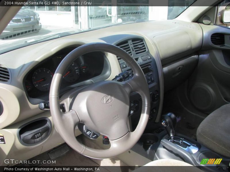Sandstone / Gray 2004 Hyundai Santa Fe GLS 4WD