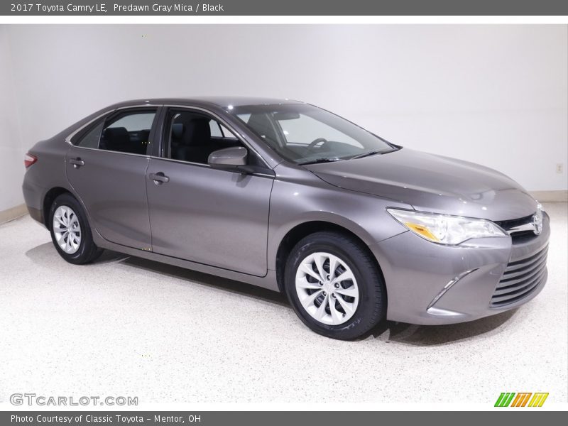 Predawn Gray Mica / Black 2017 Toyota Camry LE