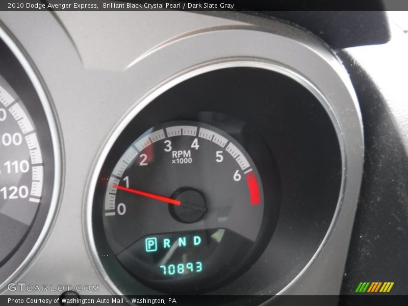 Brilliant Black Crystal Pearl / Dark Slate Gray 2010 Dodge Avenger Express