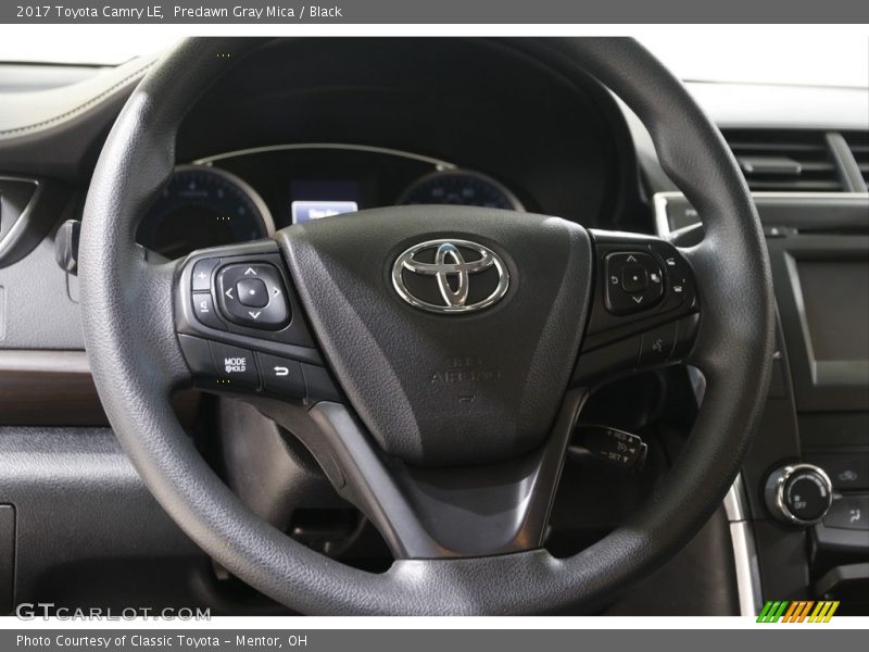 Predawn Gray Mica / Black 2017 Toyota Camry LE