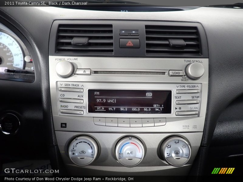 Black / Dark Charcoal 2011 Toyota Camry SE