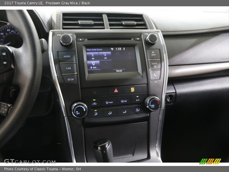 Predawn Gray Mica / Black 2017 Toyota Camry LE