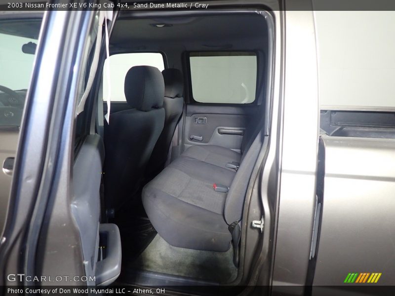 Rear Seat of 2003 Frontier XE V6 King Cab 4x4