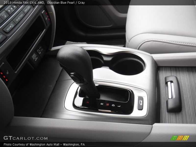 Obsidian Blue Pearl / Gray 2019 Honda Pilot EX-L AWD
