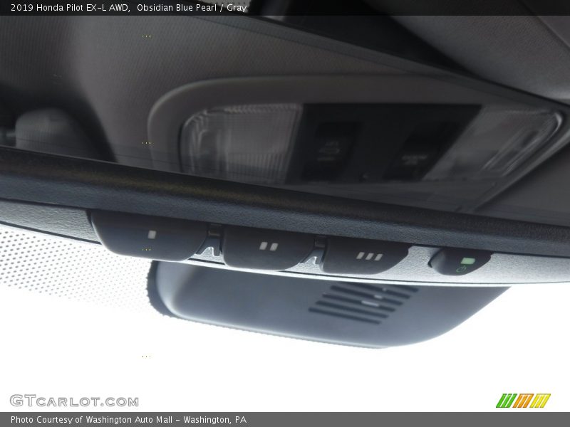 Obsidian Blue Pearl / Gray 2019 Honda Pilot EX-L AWD
