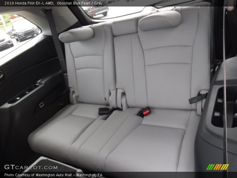 Obsidian Blue Pearl / Gray 2019 Honda Pilot EX-L AWD