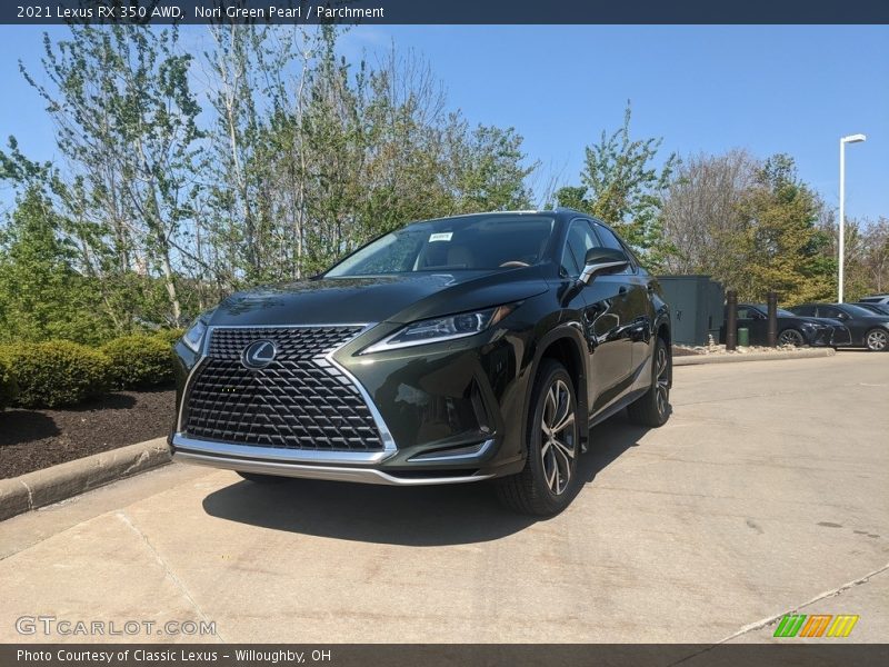 Nori Green Pearl / Parchment 2021 Lexus RX 350 AWD