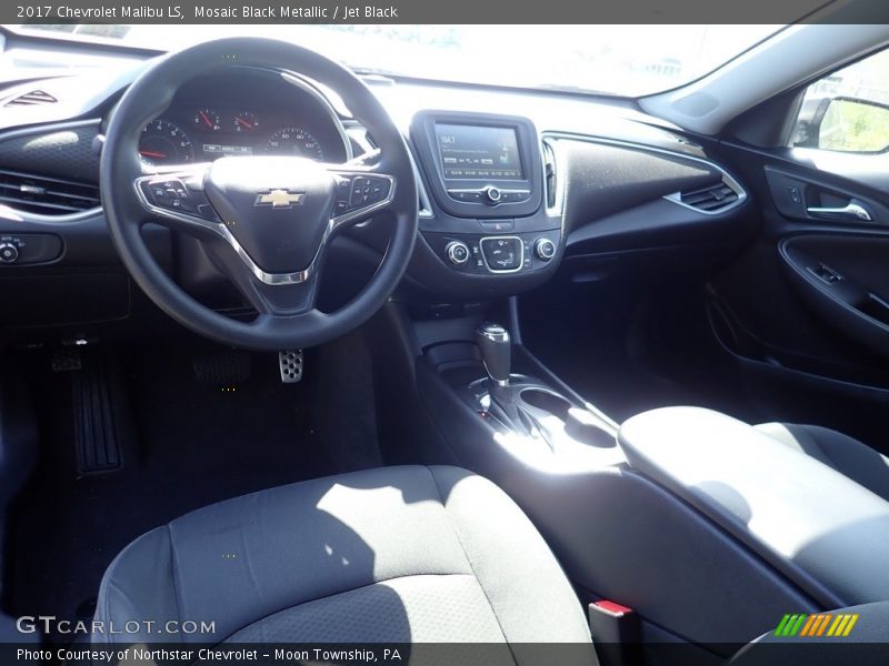 Mosaic Black Metallic / Jet Black 2017 Chevrolet Malibu LS