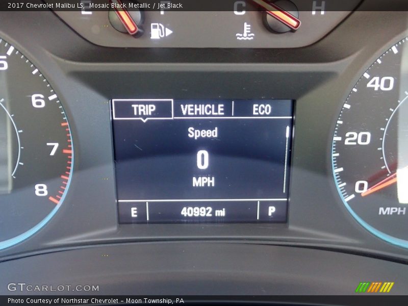 Mosaic Black Metallic / Jet Black 2017 Chevrolet Malibu LS