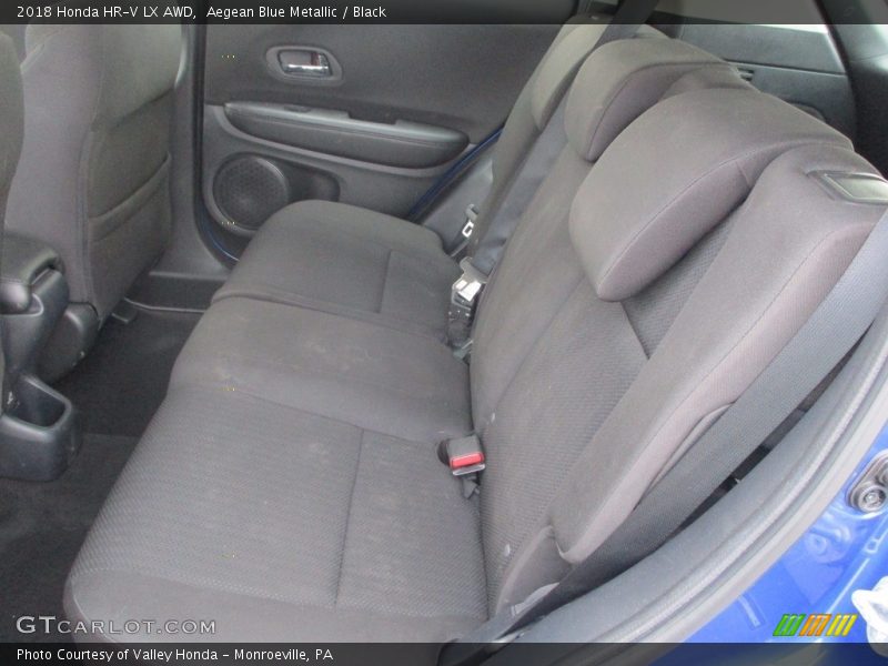 Aegean Blue Metallic / Black 2018 Honda HR-V LX AWD