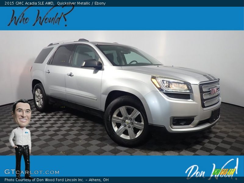 Quicksilver Metallic / Ebony 2015 GMC Acadia SLE AWD