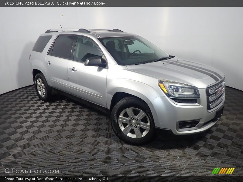 Quicksilver Metallic / Ebony 2015 GMC Acadia SLE AWD