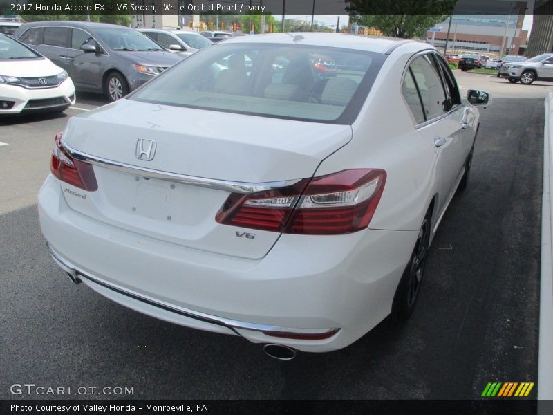 White Orchid Pearl / Ivory 2017 Honda Accord EX-L V6 Sedan