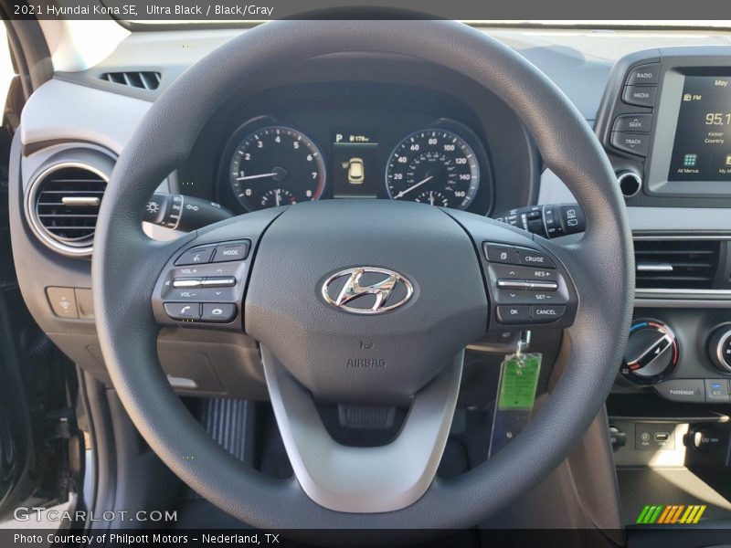 Ultra Black / Black/Gray 2021 Hyundai Kona SE