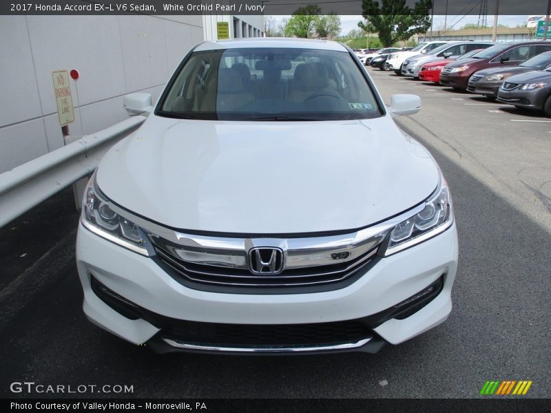 White Orchid Pearl / Ivory 2017 Honda Accord EX-L V6 Sedan