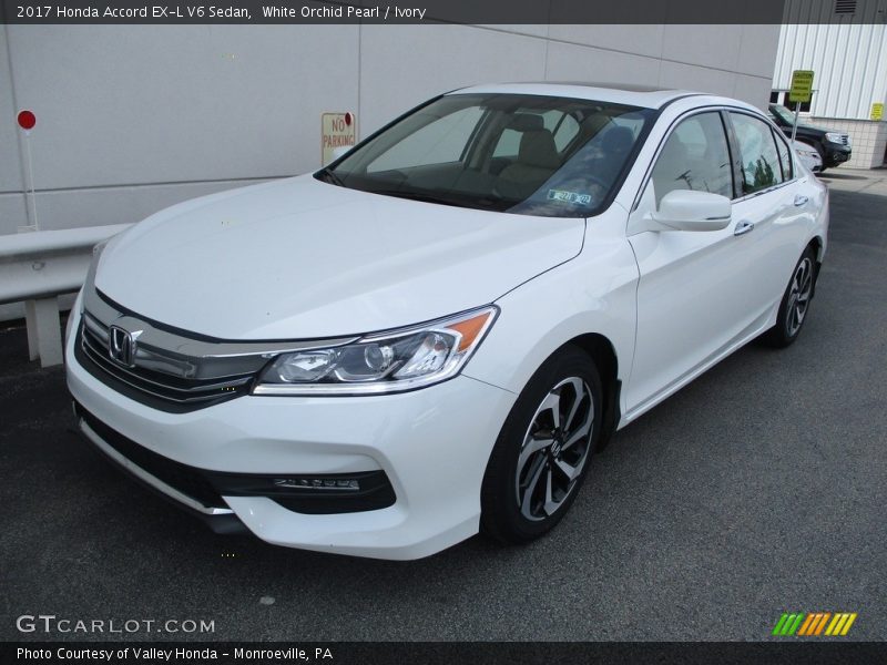 White Orchid Pearl / Ivory 2017 Honda Accord EX-L V6 Sedan