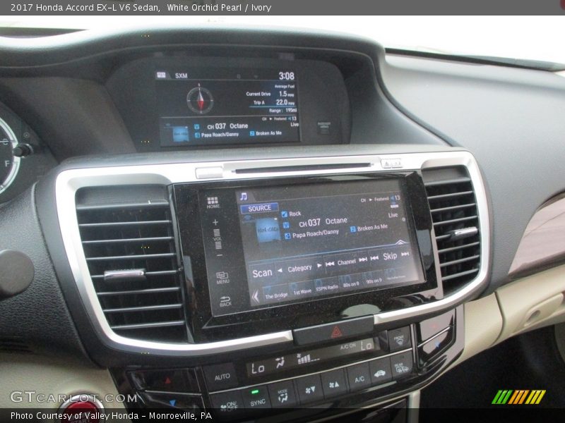 White Orchid Pearl / Ivory 2017 Honda Accord EX-L V6 Sedan