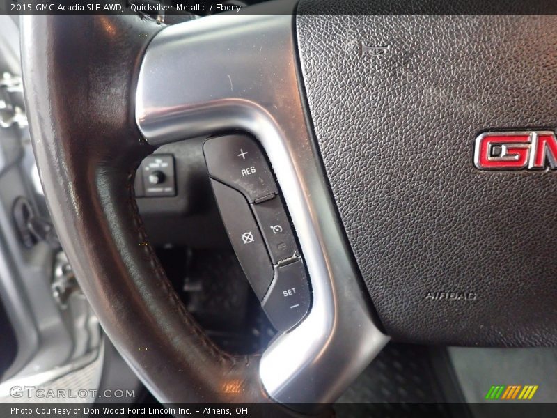 Quicksilver Metallic / Ebony 2015 GMC Acadia SLE AWD