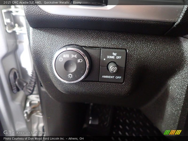 Quicksilver Metallic / Ebony 2015 GMC Acadia SLE AWD