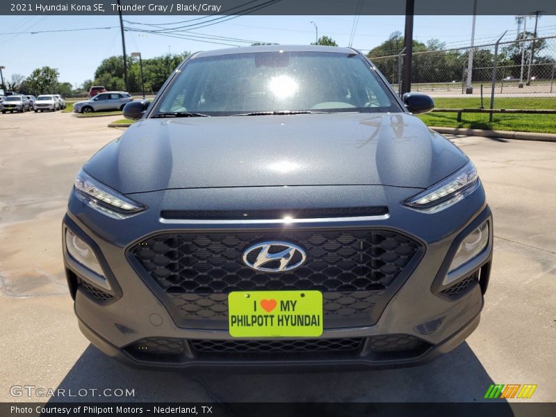 Thunder Gray / Black/Gray 2021 Hyundai Kona SE