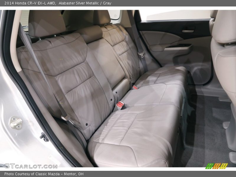 Alabaster Silver Metallic / Gray 2014 Honda CR-V EX-L AWD