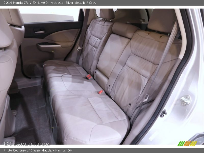Alabaster Silver Metallic / Gray 2014 Honda CR-V EX-L AWD