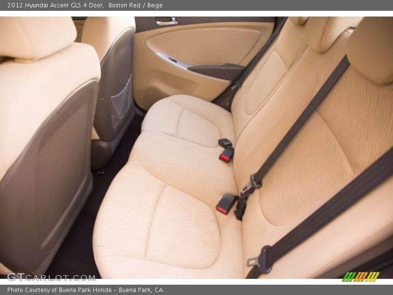 Boston Red / Beige 2012 Hyundai Accent GLS 4 Door