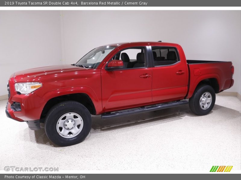 Barcelona Red Metallic / Cement Gray 2019 Toyota Tacoma SR Double Cab 4x4