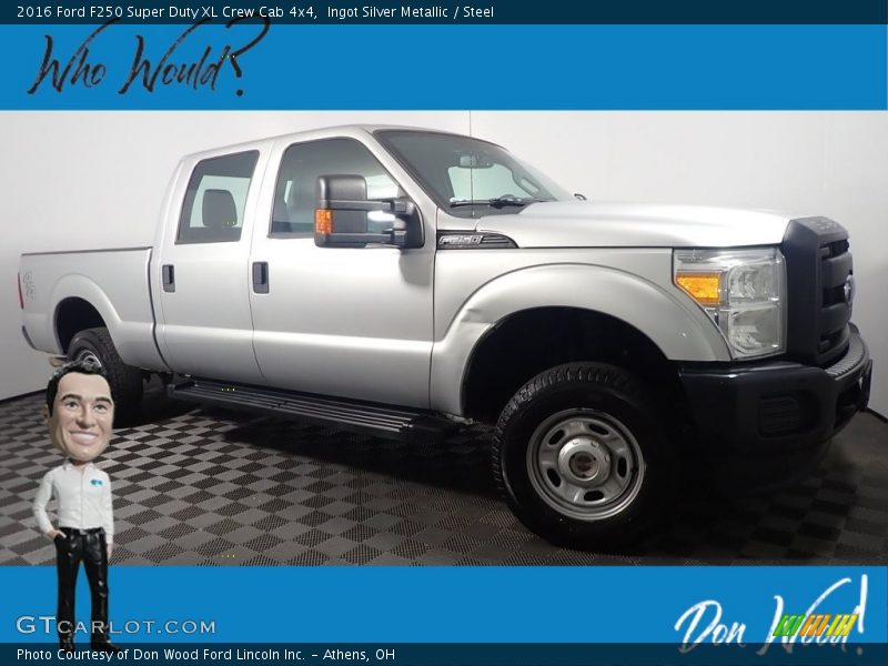 Ingot Silver Metallic / Steel 2016 Ford F250 Super Duty XL Crew Cab 4x4