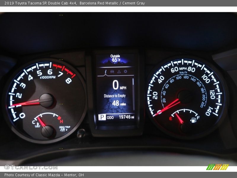 Barcelona Red Metallic / Cement Gray 2019 Toyota Tacoma SR Double Cab 4x4