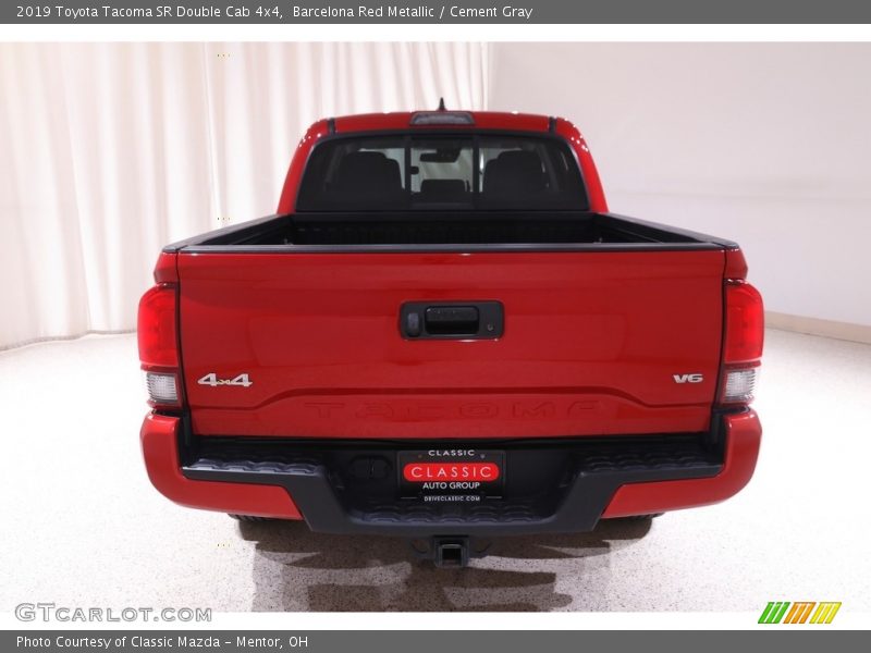 Barcelona Red Metallic / Cement Gray 2019 Toyota Tacoma SR Double Cab 4x4