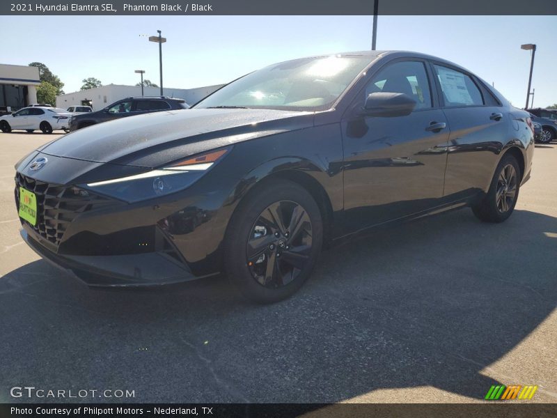 Phantom Black / Black 2021 Hyundai Elantra SEL