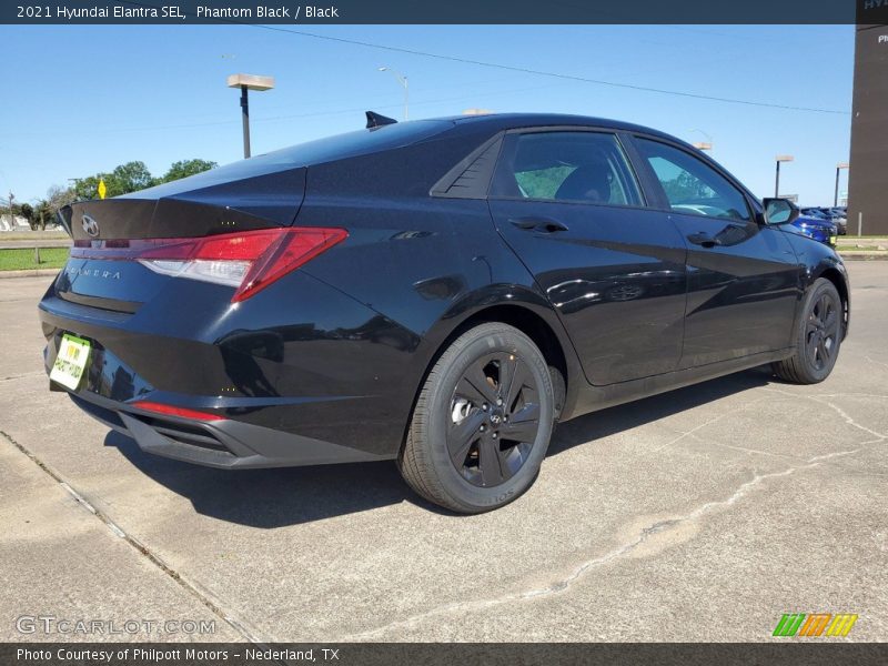Phantom Black / Black 2021 Hyundai Elantra SEL