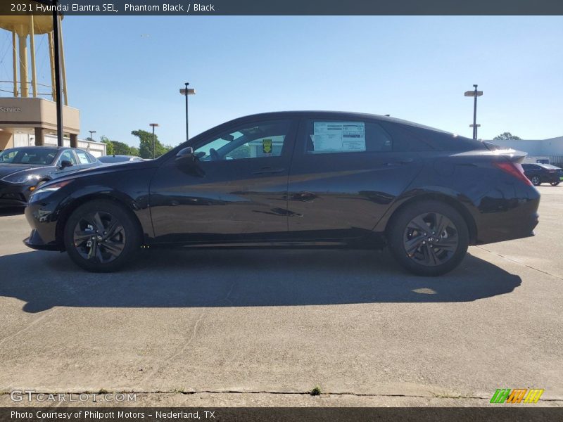 Phantom Black / Black 2021 Hyundai Elantra SEL