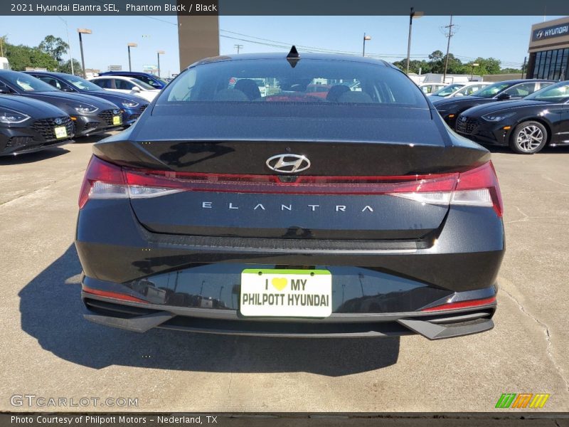 Phantom Black / Black 2021 Hyundai Elantra SEL