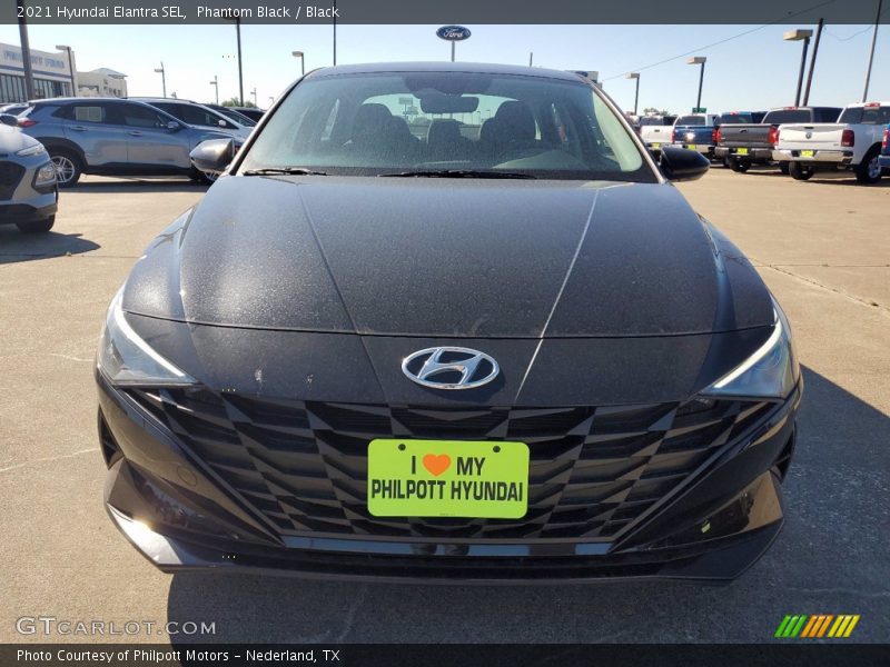 Phantom Black / Black 2021 Hyundai Elantra SEL