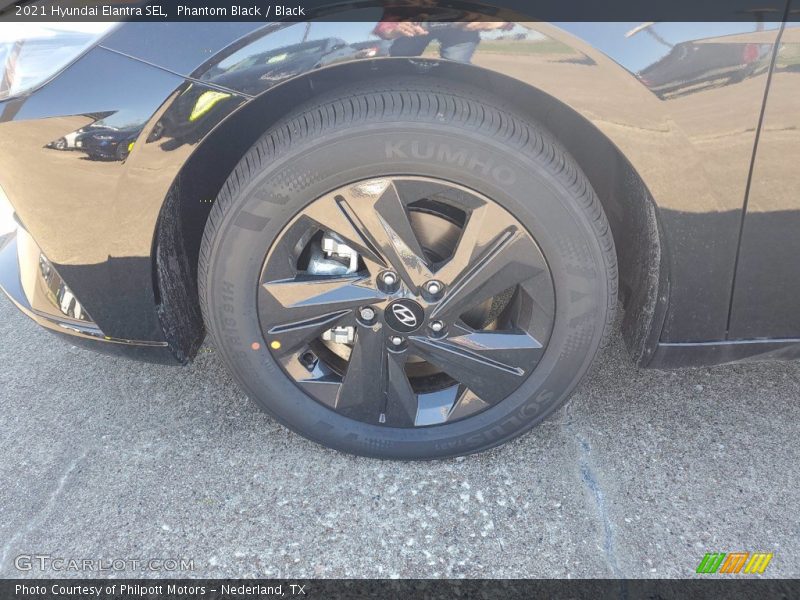 Phantom Black / Black 2021 Hyundai Elantra SEL