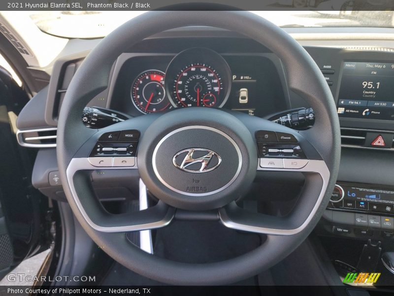Phantom Black / Black 2021 Hyundai Elantra SEL