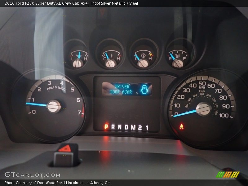 Ingot Silver Metallic / Steel 2016 Ford F250 Super Duty XL Crew Cab 4x4