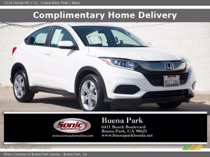 Crystal Black Pearl / Black 2019 Honda HR-V LX