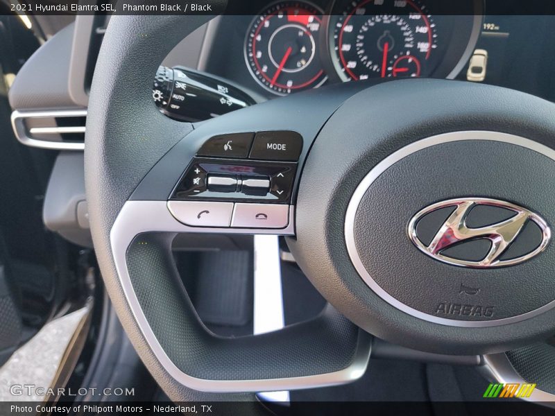 Phantom Black / Black 2021 Hyundai Elantra SEL
