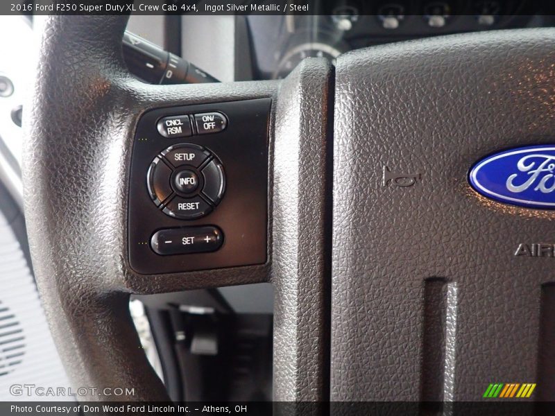 Ingot Silver Metallic / Steel 2016 Ford F250 Super Duty XL Crew Cab 4x4