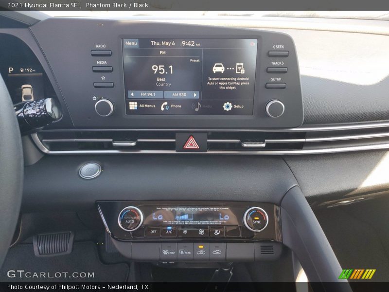 Phantom Black / Black 2021 Hyundai Elantra SEL