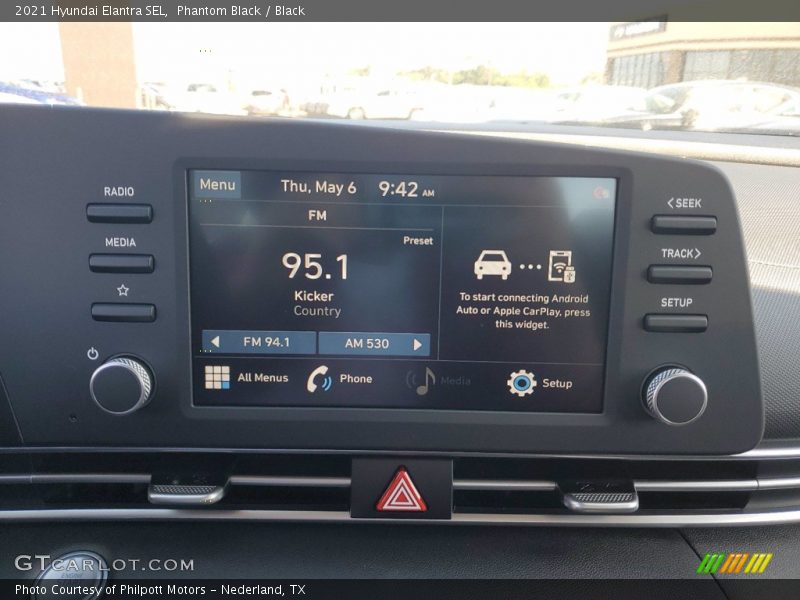 Phantom Black / Black 2021 Hyundai Elantra SEL