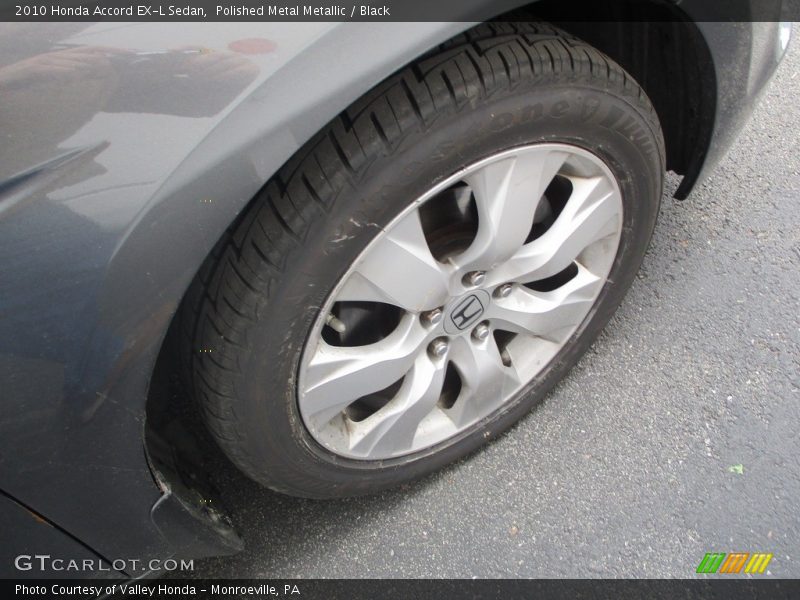 Polished Metal Metallic / Black 2010 Honda Accord EX-L Sedan