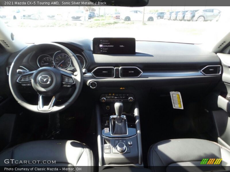 Sonic Silver Metallic / Black 2021 Mazda CX-5 Touring AWD