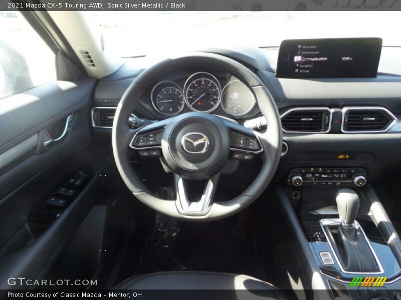 Sonic Silver Metallic / Black 2021 Mazda CX-5 Touring AWD