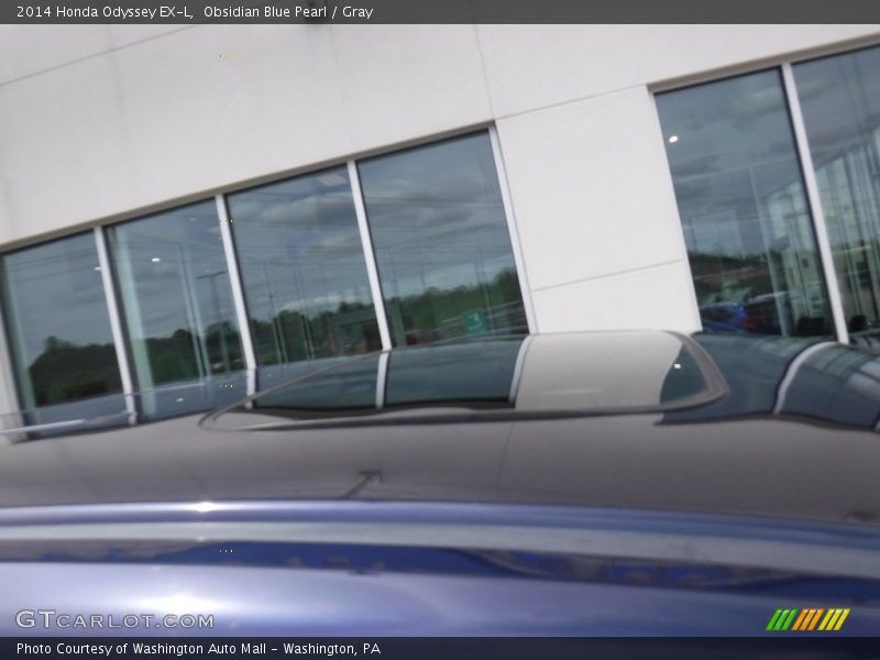 Obsidian Blue Pearl / Gray 2014 Honda Odyssey EX-L